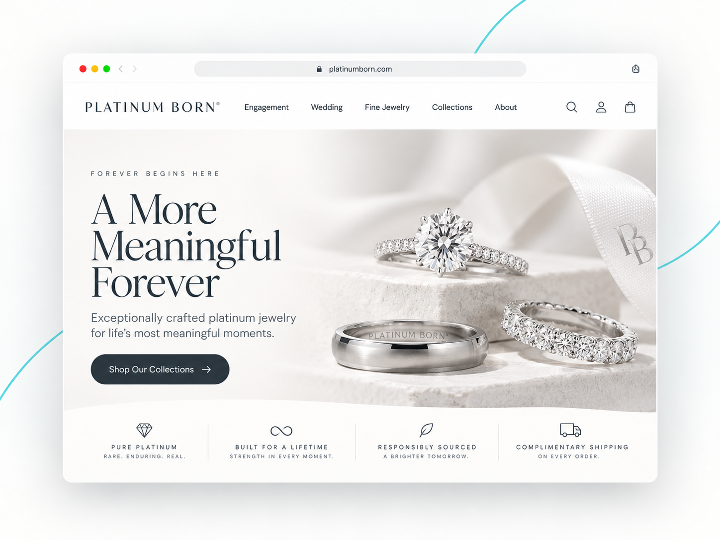 Platinum Born website preview