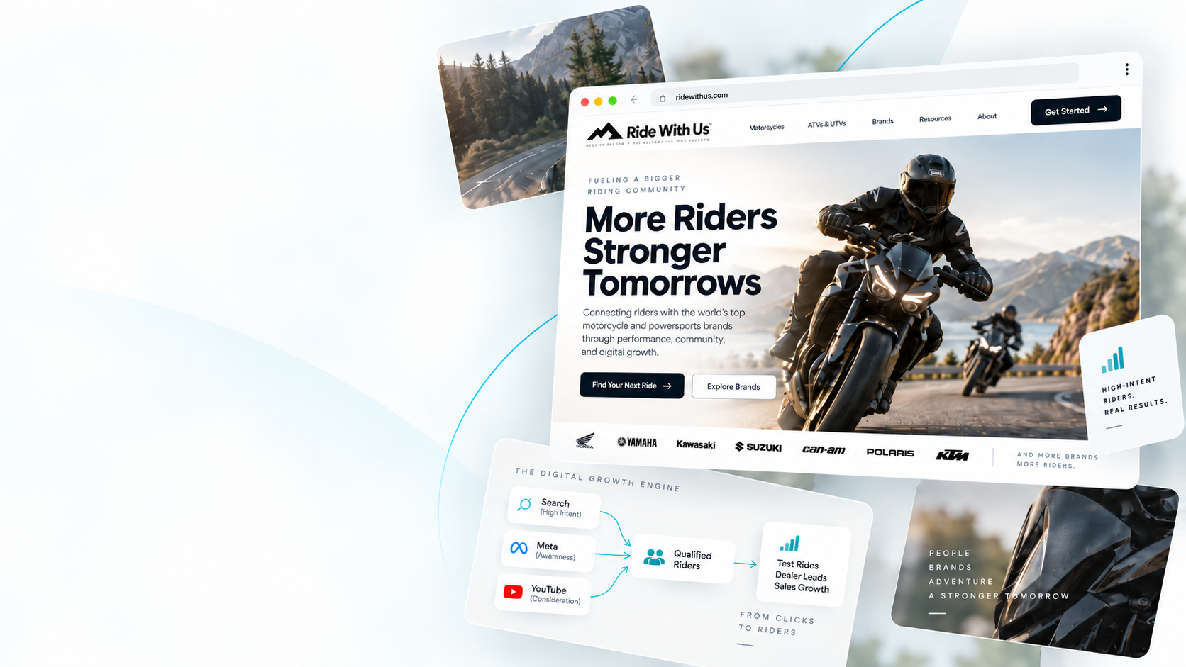 Ride With Us case study composition